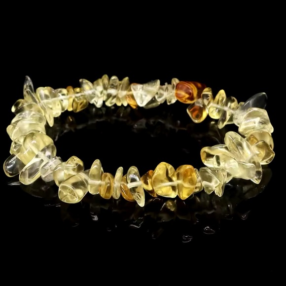 Bracelet And Earrings Set - Citrine Natural Healing Stone - Picture 4 of 13